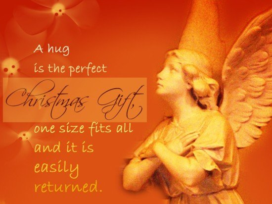 A hug is the perfect Christmas Gift